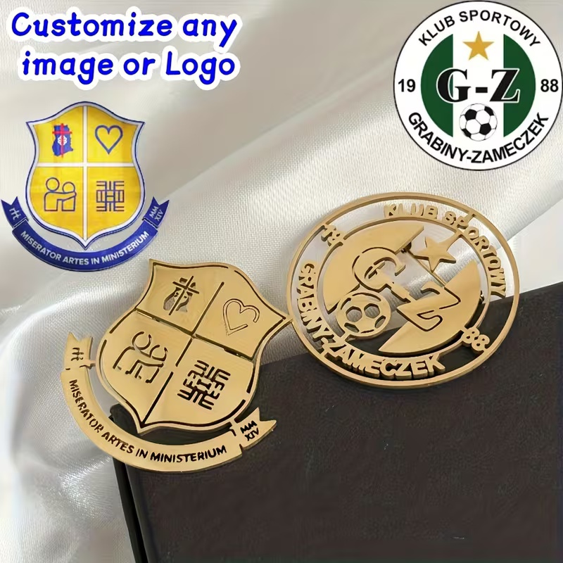 Men'S Shoes Brogues - Custom Logo Brooch Simple Creativity Stainless