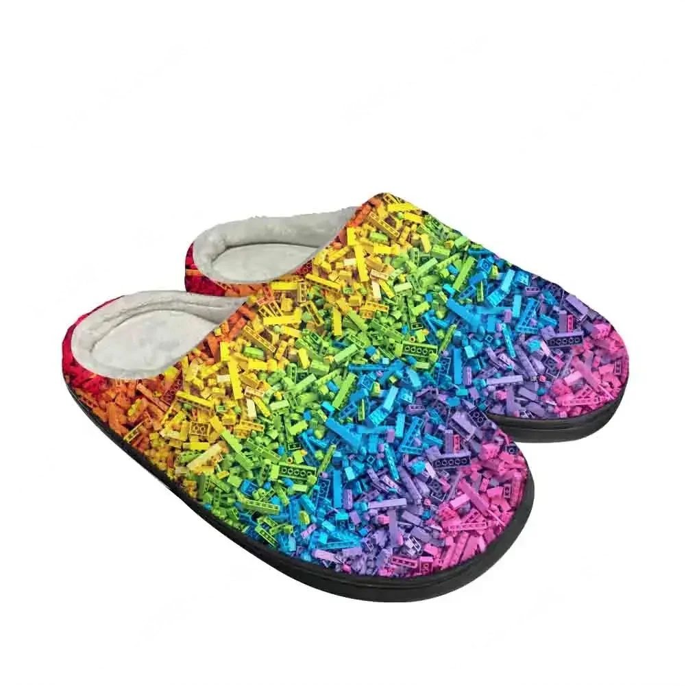 Men'S Shoes Quality - Toy Block Bricks Pattern Fun Home