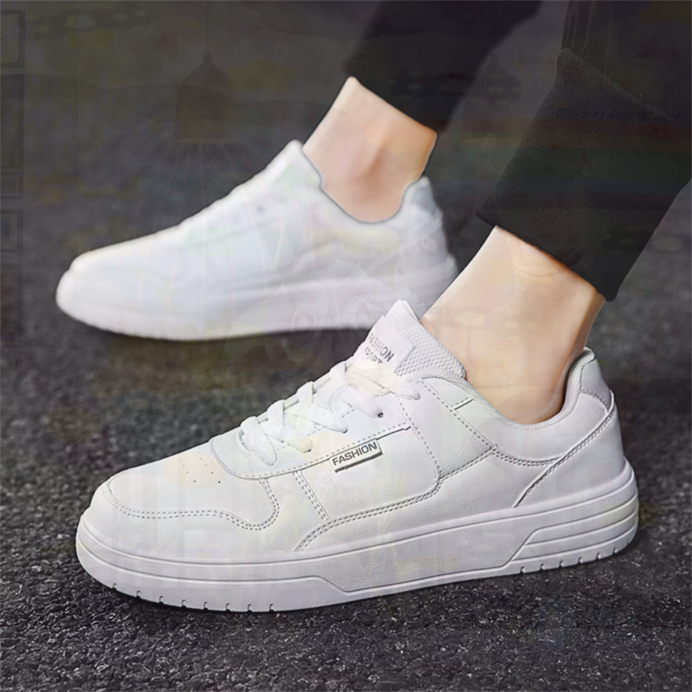 Men'S Shoes Good For Flat Feet - With Ties PU Leather Shoes 41