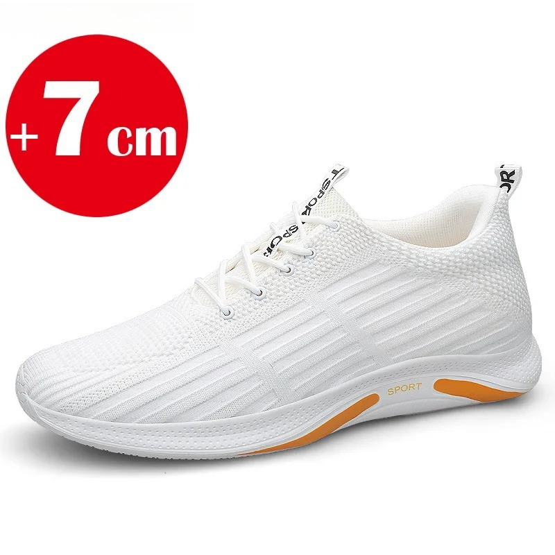 Men'S Shoes Height Increase - Summer Men Elevator Shoes Breathable Hollow