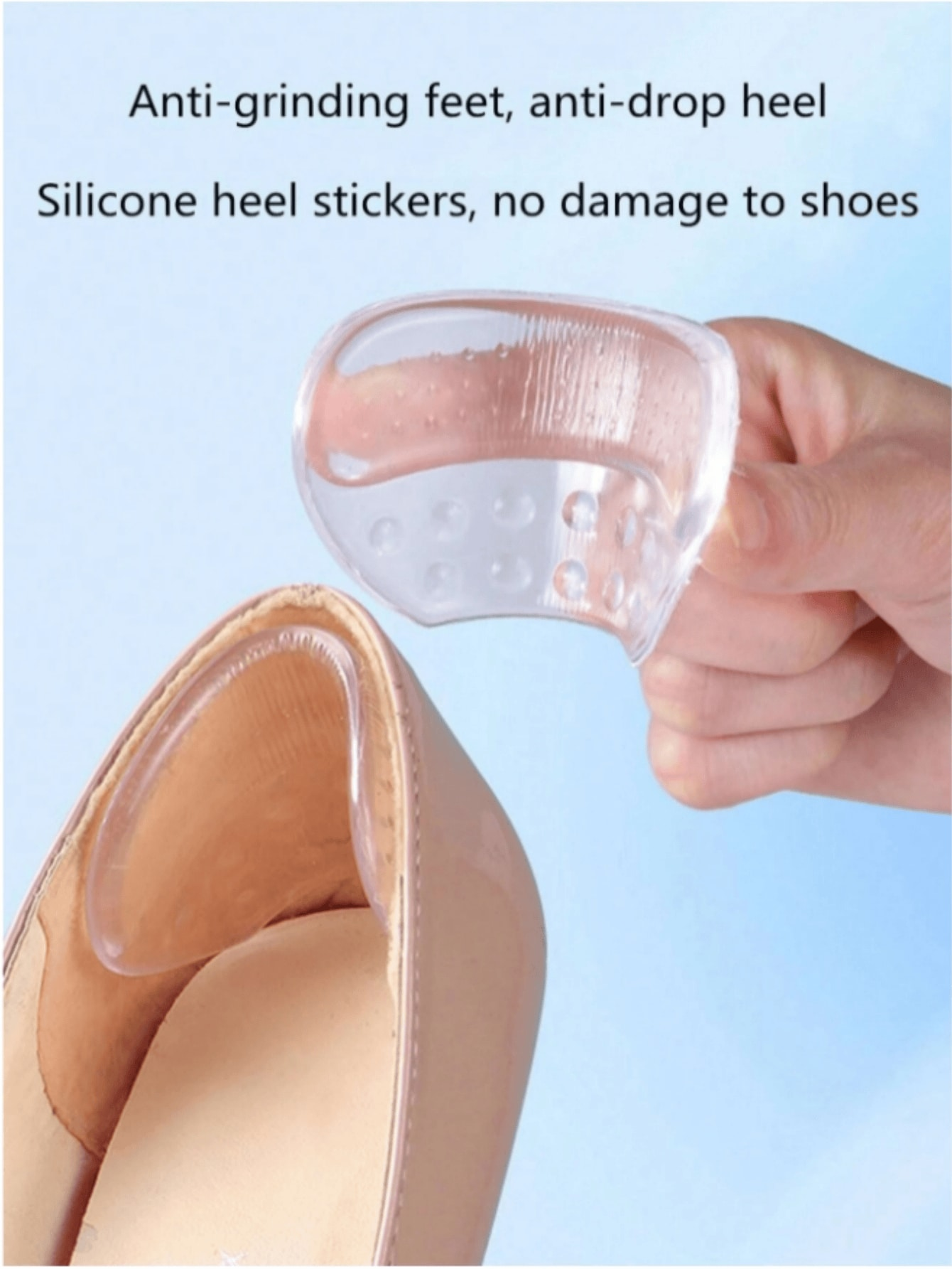 Men'S Shoes Grip - 1Pair Heels Grips Silicone Heel Stickers