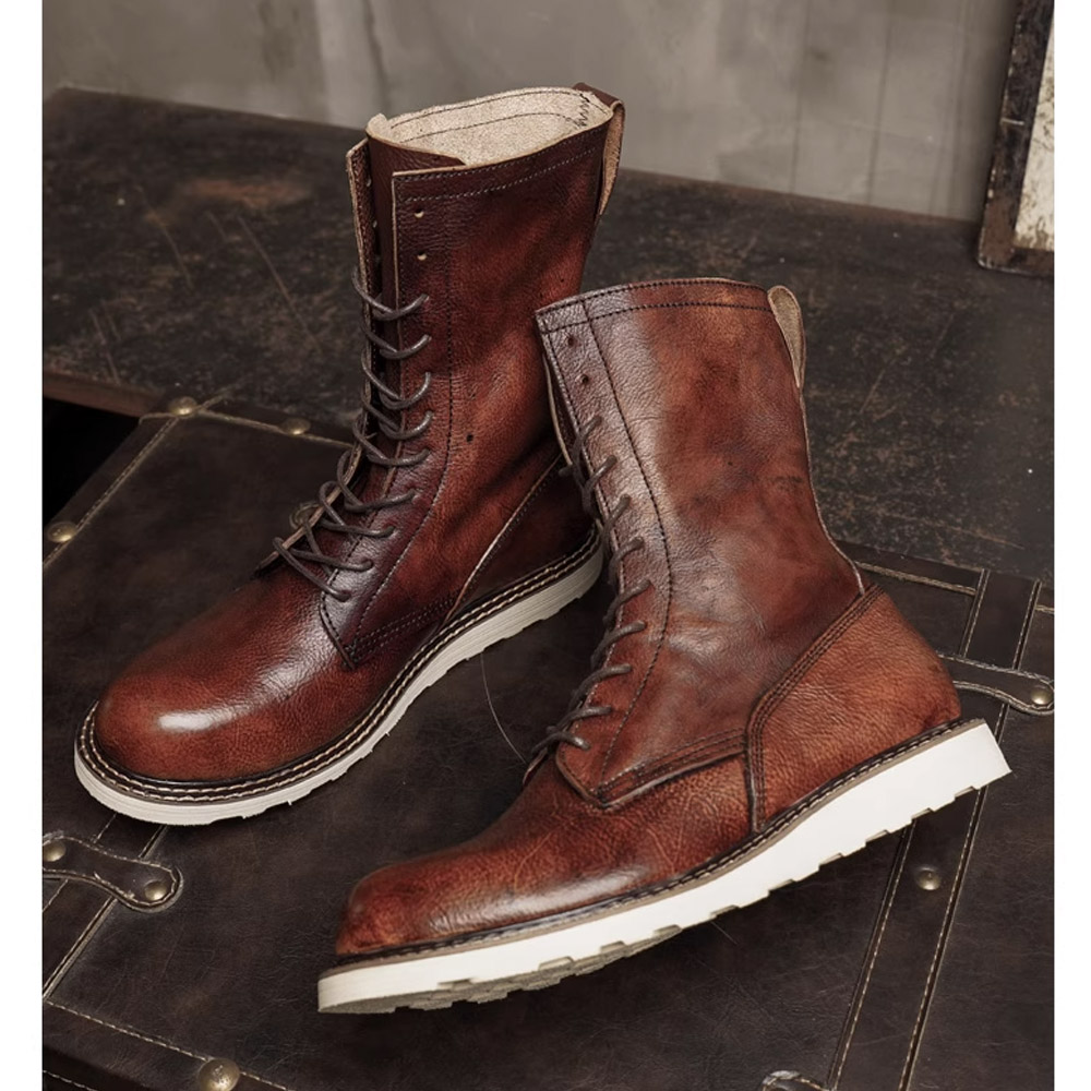 Men's Cow Genuine Leather Moto - Men'S Shoes Brogues 评论和价格