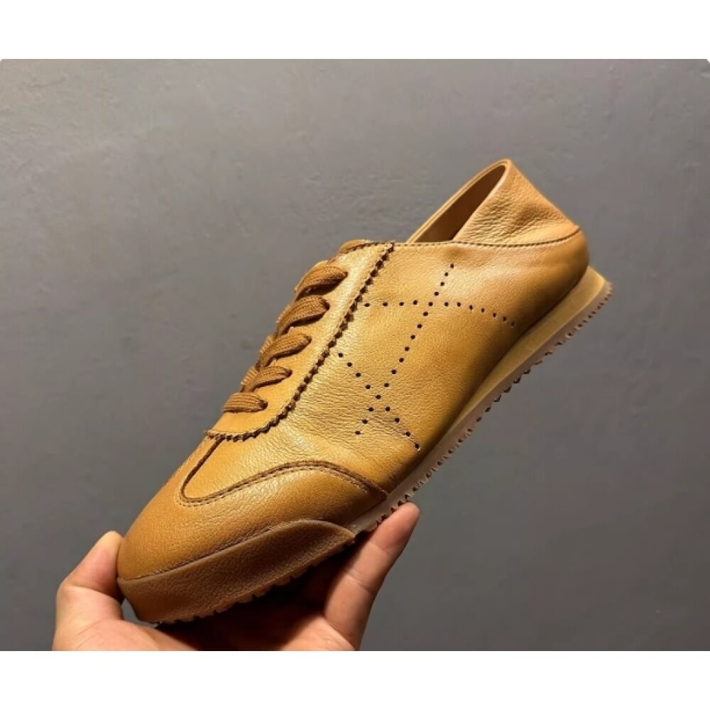 Handcrafted Tan Leather Brogue - Men'S Shoes Brogues 评论和价格