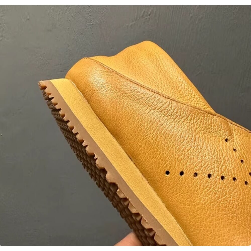 Handcrafted Tan Leather Brogue - Men'S Shoes Brogues 评论和价格