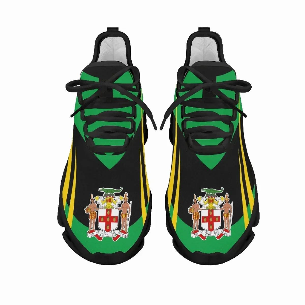 Jamaica Flag Print Shoes Men S - Mesh Trainer Breathable 评论和价格