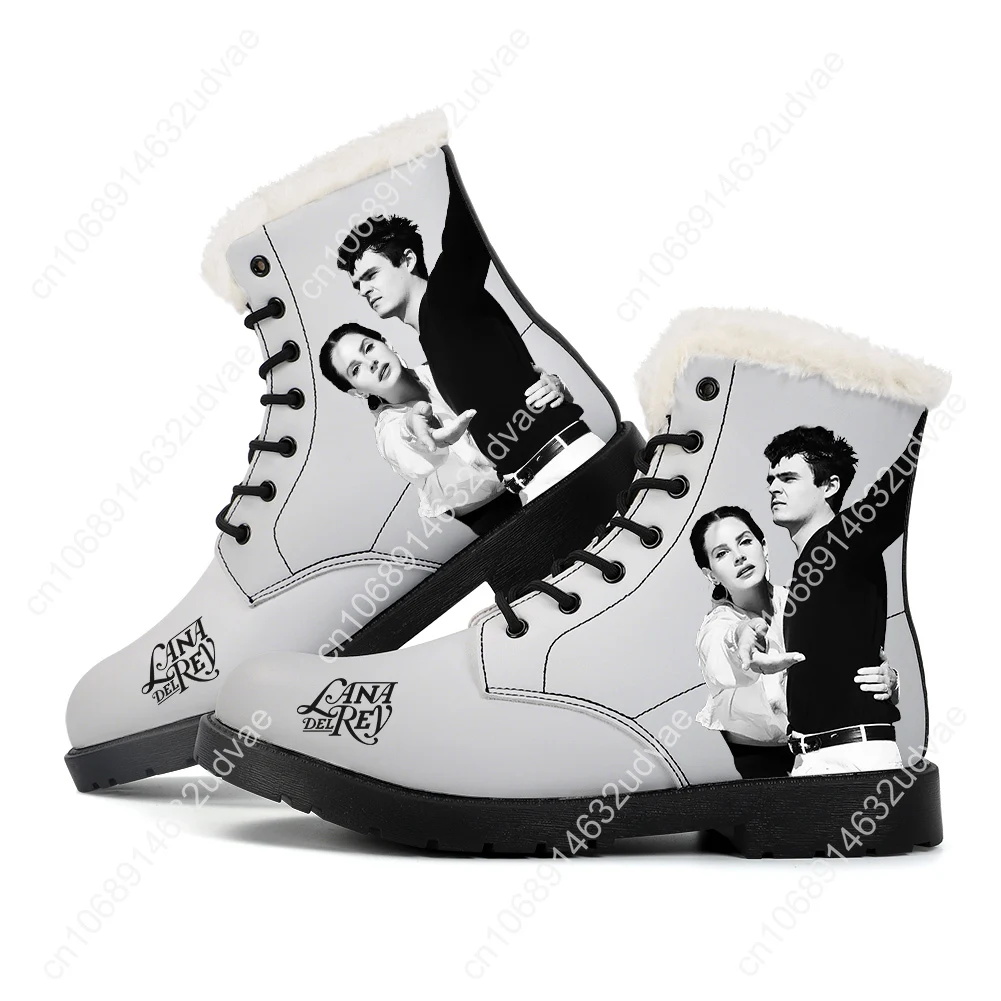 Lana Del Rey Singer Plush Boot - Men Shoes Boots 评论和价格