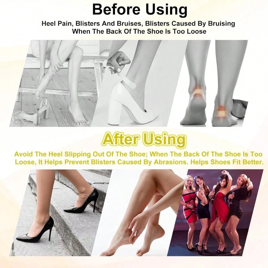 8 Pairs Heel Pads Shoes Too Bi - Men'S Shoes Grip 评论和价格