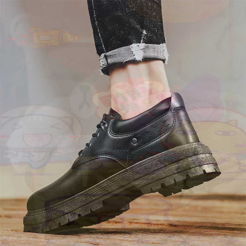 Dark Natural Leather Fashion T - Men Shoes Eu To Us Size 评论和价格