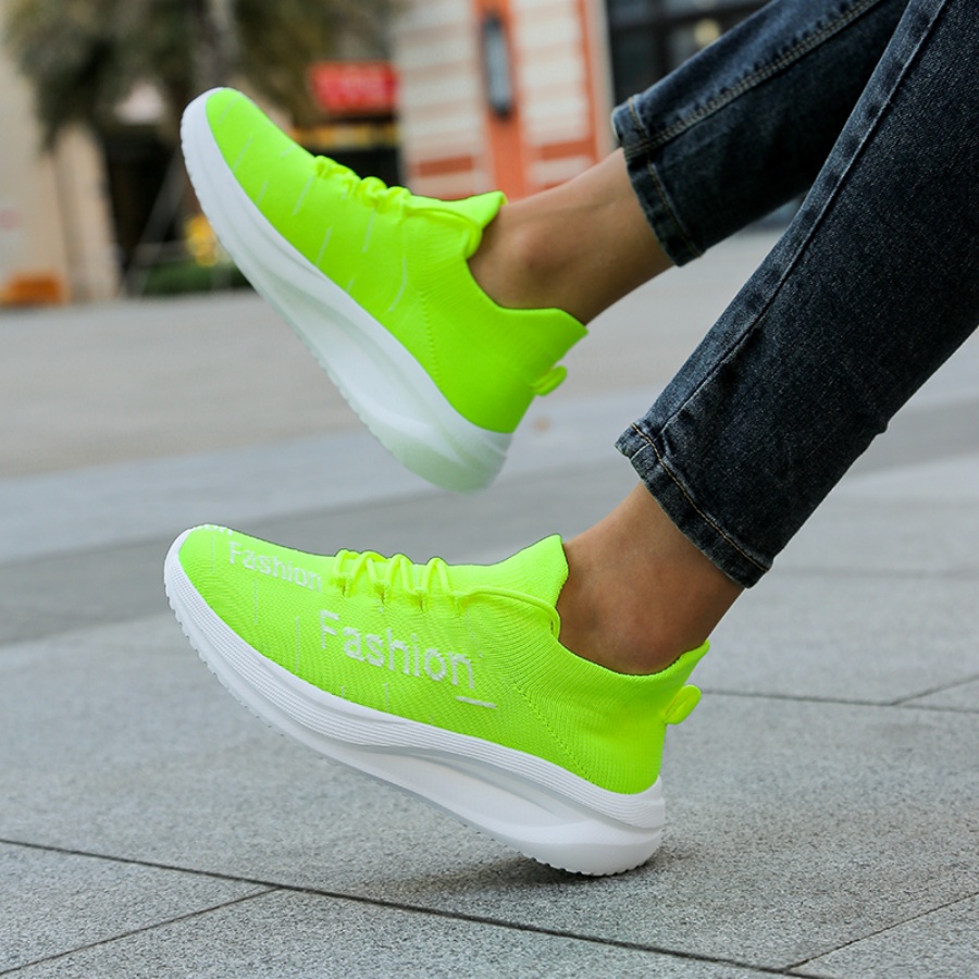 Men's Fashion Letter Sock Snea - Mesh Trainer Breathable 评论和价格