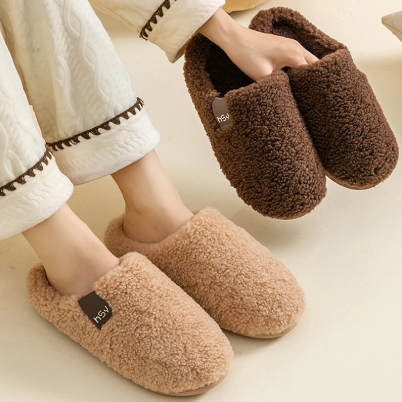House Slipper Women Fuzzy Fur  - Men'S Shoes Grip 评论和价格