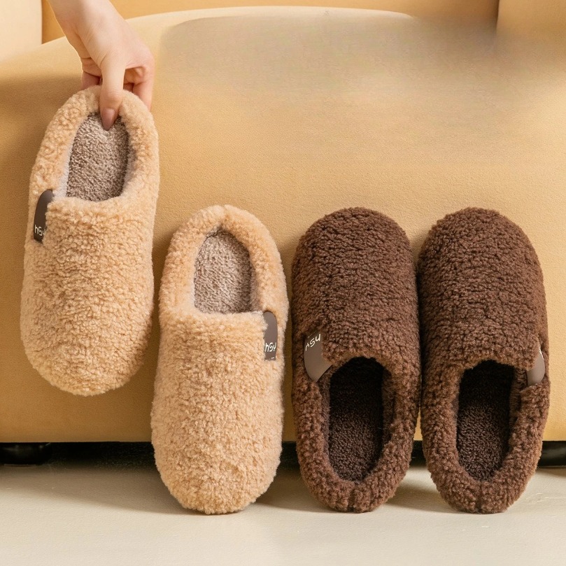 House Slipper Women Fuzzy Fur  - Men'S Shoes Grip 评论和价格
