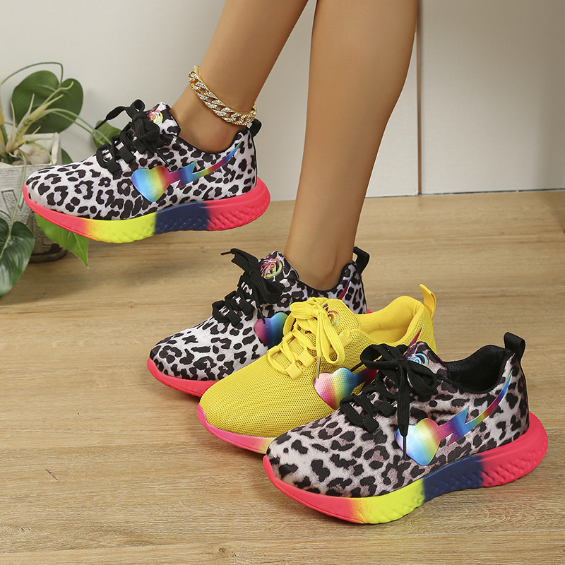 Women Rainbow Sole Light Sneak - Mesh Trainer Breathable 评论和价格