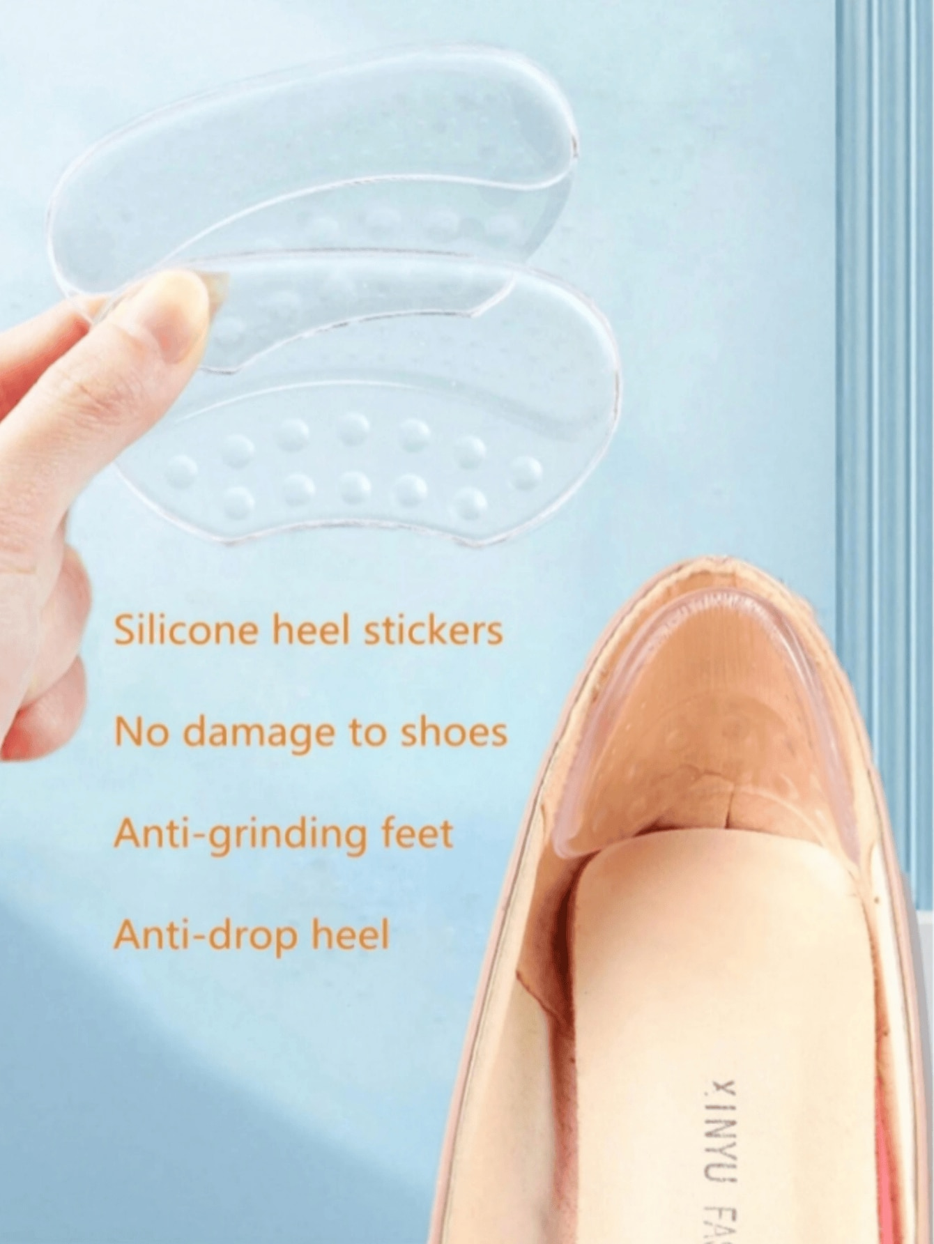 1Pair Heels Grips Silicone Hee - Men'S Shoes Grip 评论和价格