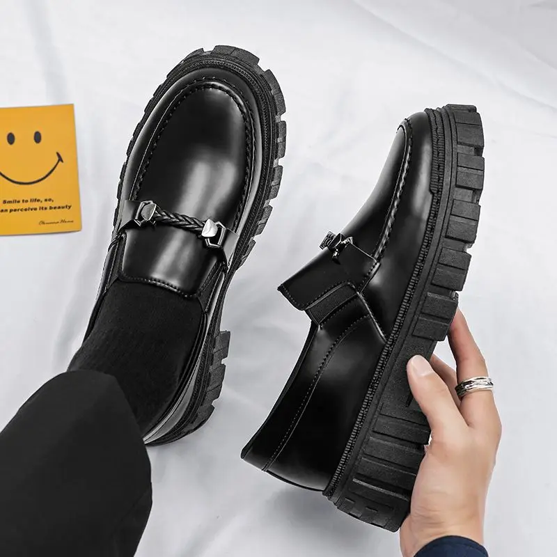 Platform Men's Leather Loafers - Men Shoes Prada 评论和价格