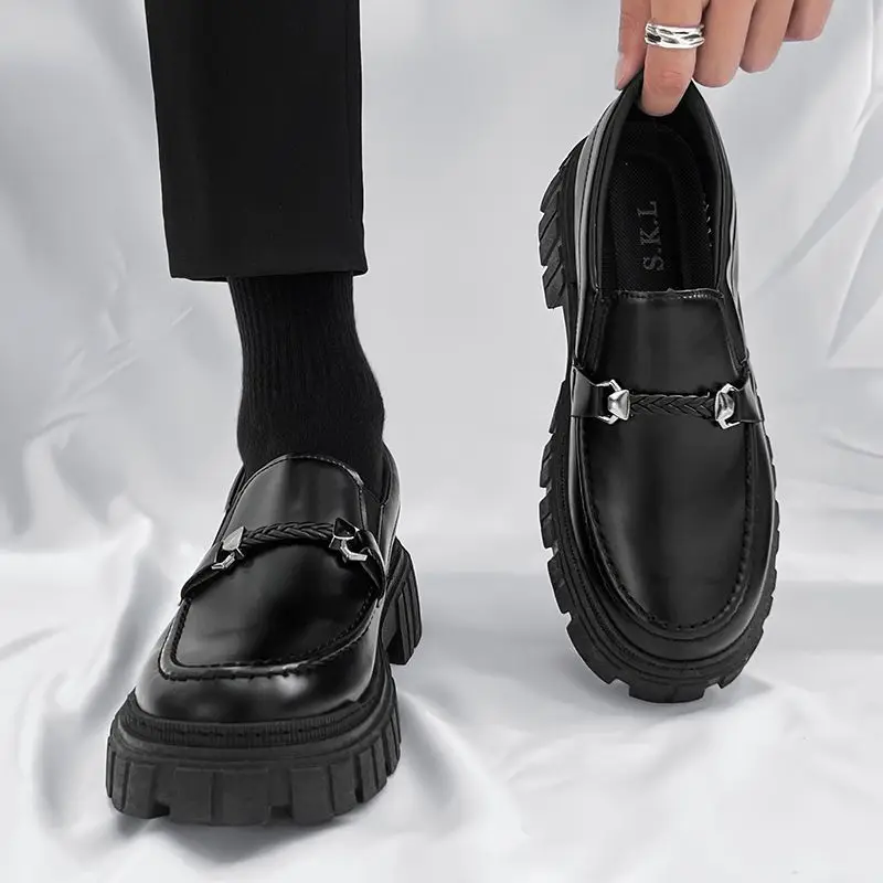 Platform Men's Leather Loafers - Men Shoes Prada 评论和价格