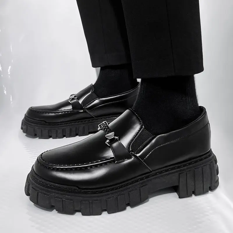 Platform Men's Leather Loafers - Men Shoes Prada 评论和价格