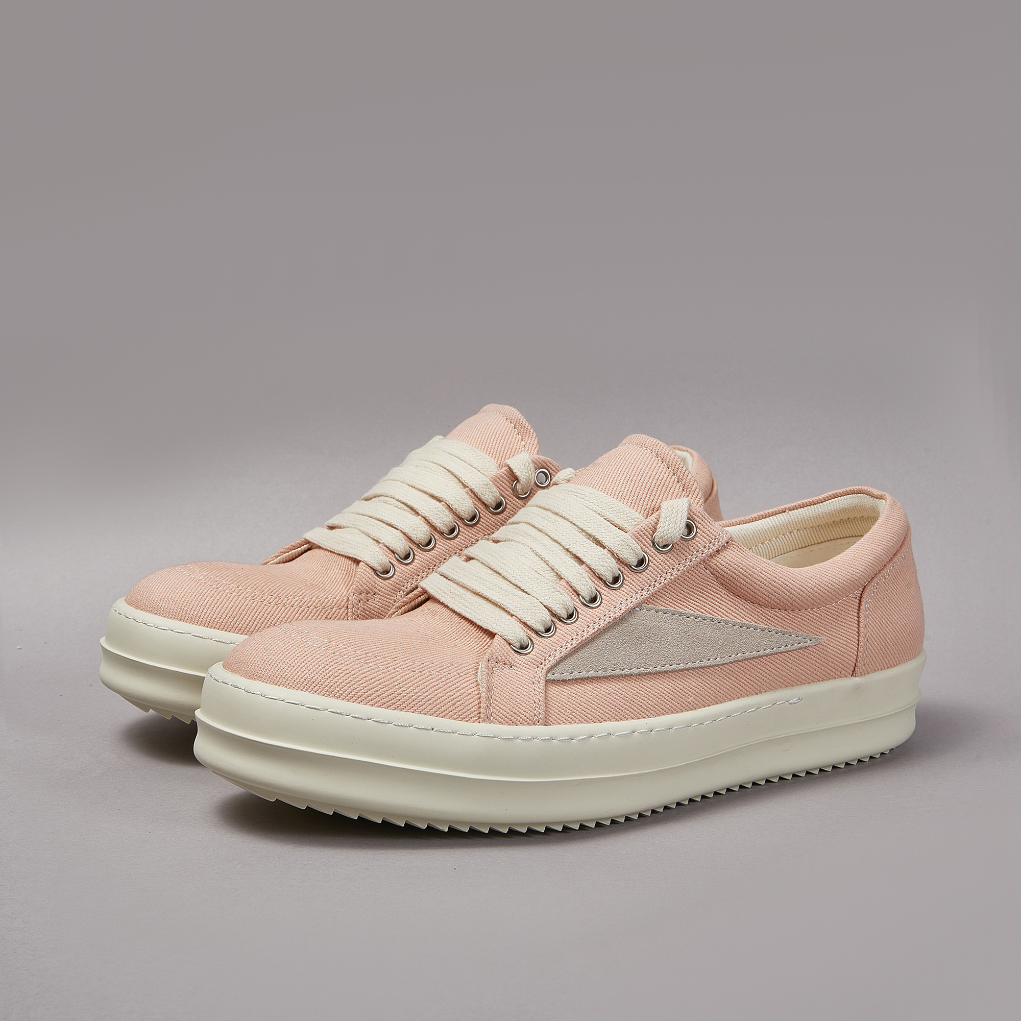 Unisex Dirty Pink Twill Fabric - Men Shoes Boots 评论和价格