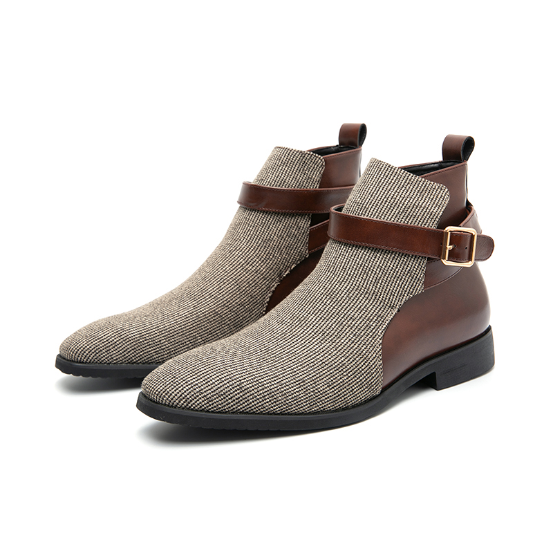 Classic Ankle Boots Men High Q - Men'S Shoes Brogues 评论和价格